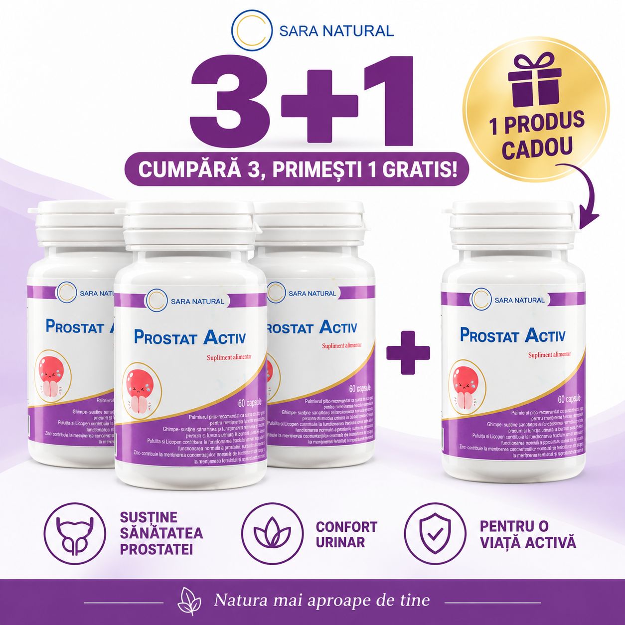 Pachet Prostat Activ 3+1 CADOU